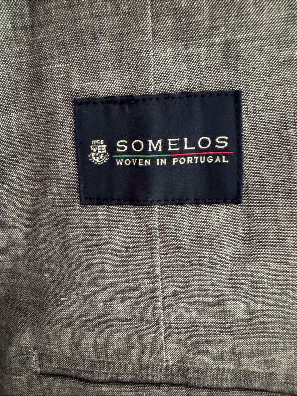 Men's J Crew Somelos Gray Linen-Blend Blazer - Classic Single-Breasted Styling